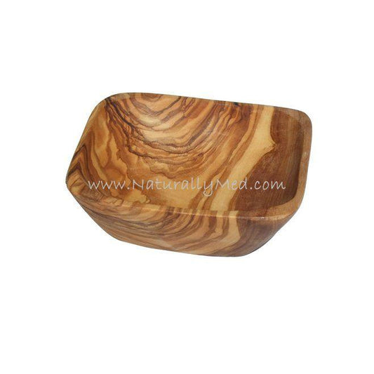 Olive wood square dish