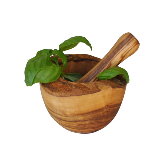 Olive wood  Mortar and Pestle